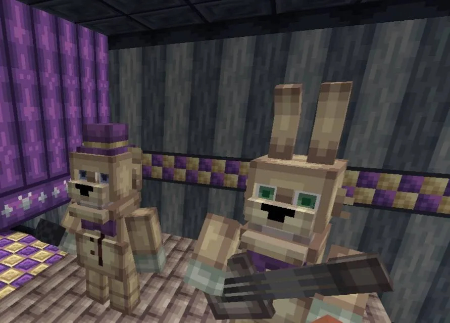Fredbear's Family Crafting — скриншот 1 (Аддоны, Minecraft)