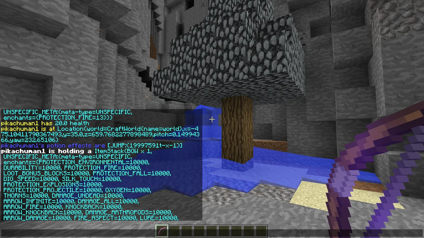 LotsOfCommands — скриншот 2 (Плагины, Minecraft)