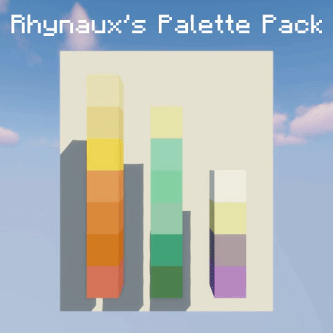 Rhynaux's Palette Pack — скриншот 2 (Текстуры, Minecraft)