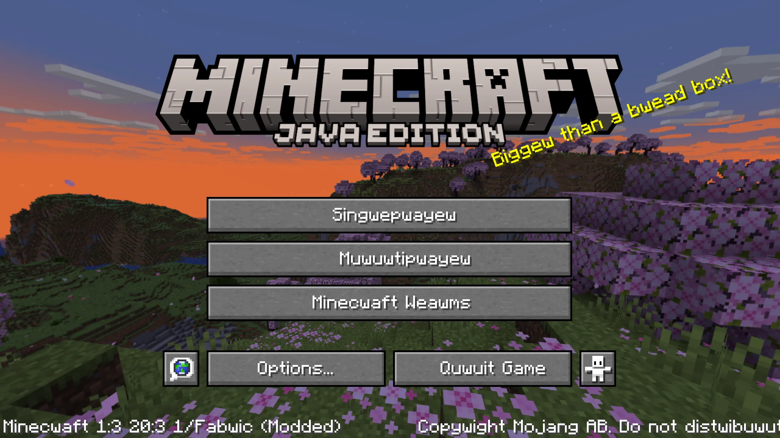 UwUfied, Моды, Minecraft