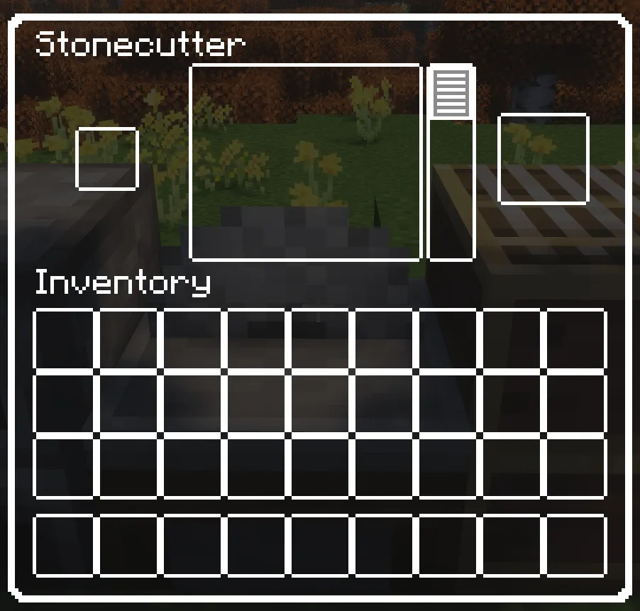 White border and transparent GUI and HUB — скриншот 8 (Текстуры, Minecraft)