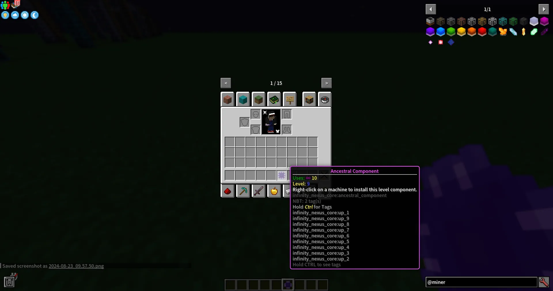 Infinity Nexus Miner, Моды, Minecraft