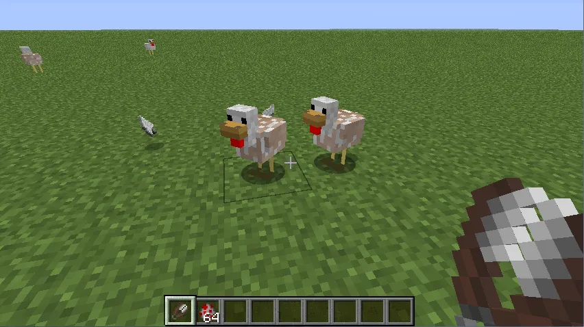 Pluckable Chickens — скриншот 1 (Моды, Minecraft)