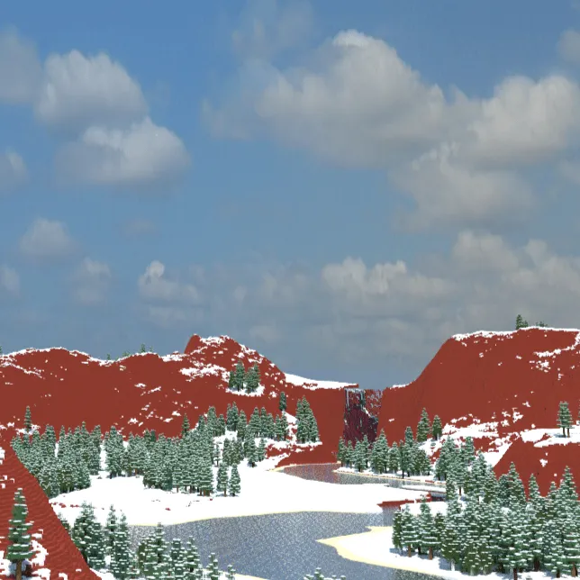 Redcliff Islands - 2.5k x 2.5k Winter Islands, Карты, Minecraft