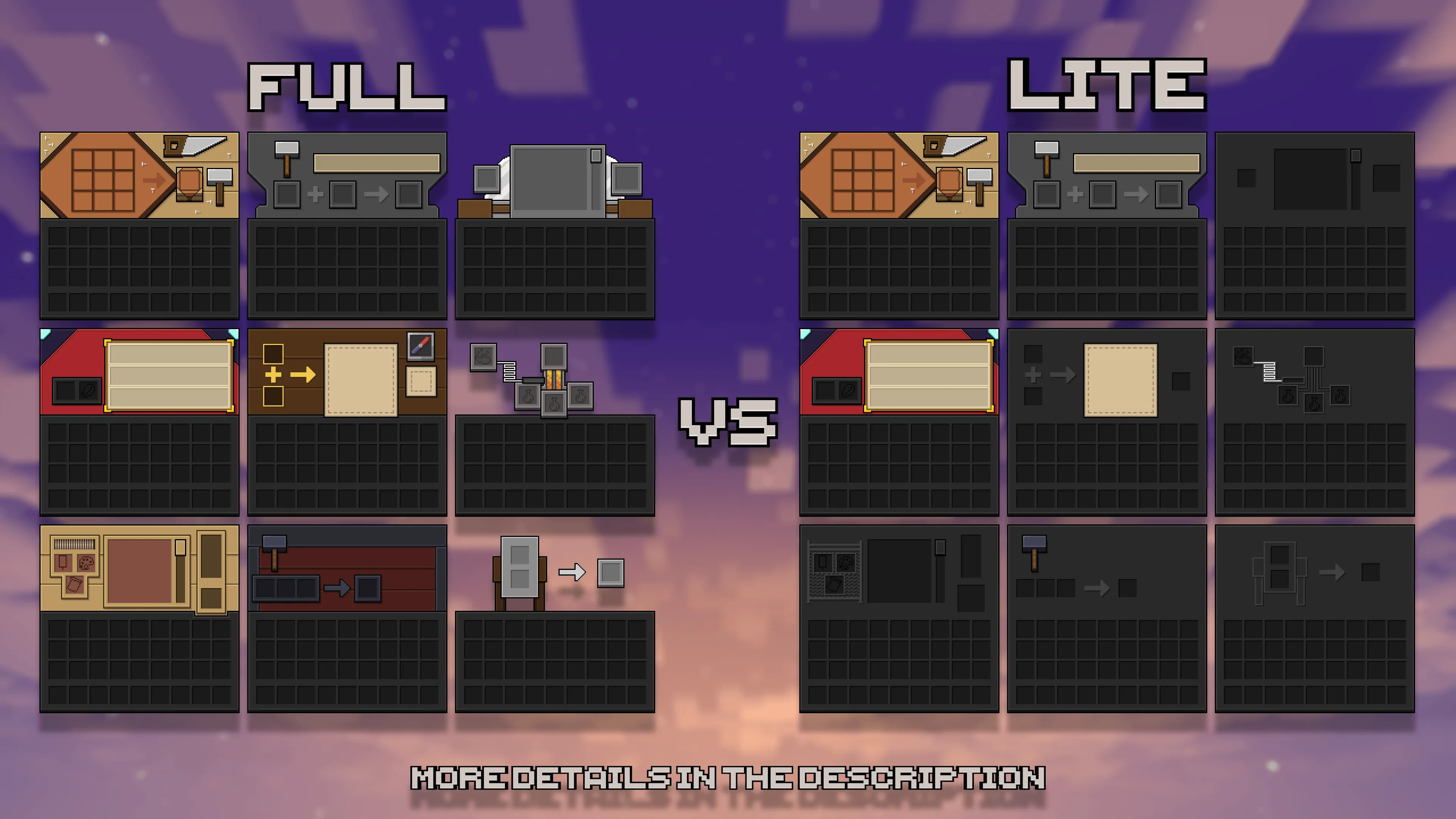 Unique Dark, Текстуры, Minecraft