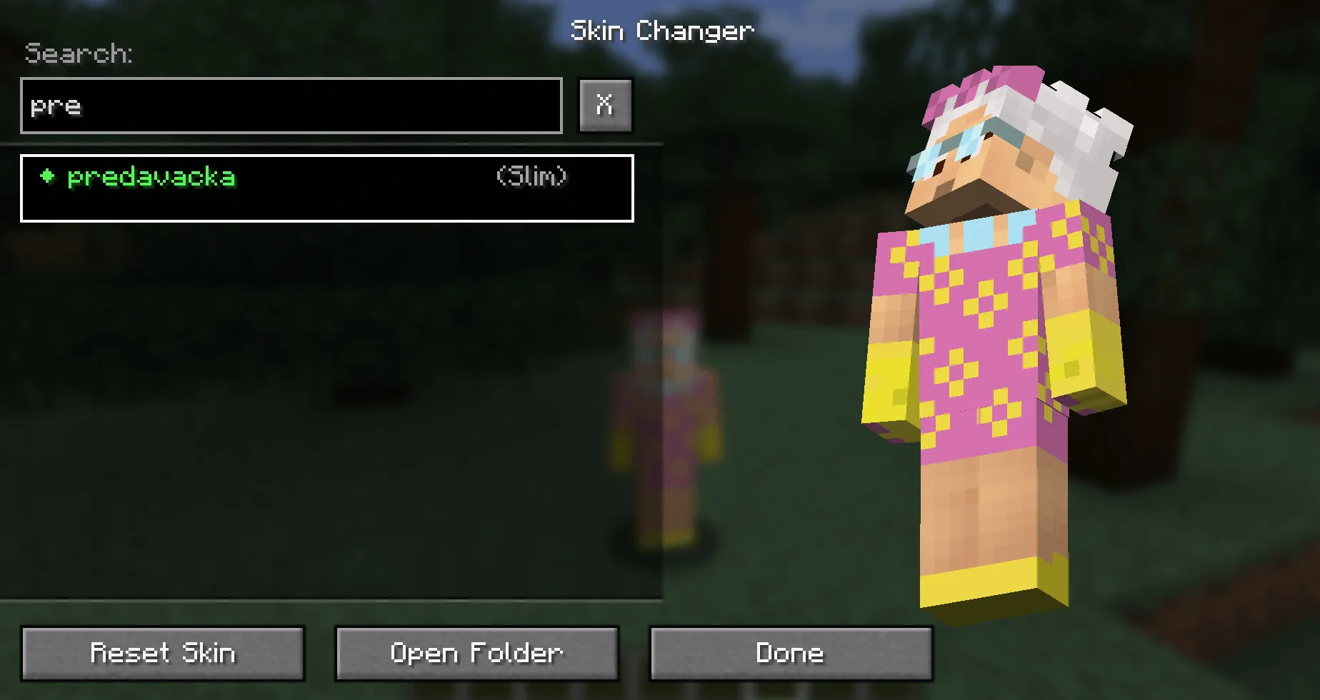 MrChair1's Skin Changer — скриншот 7 (Моды, Minecraft)