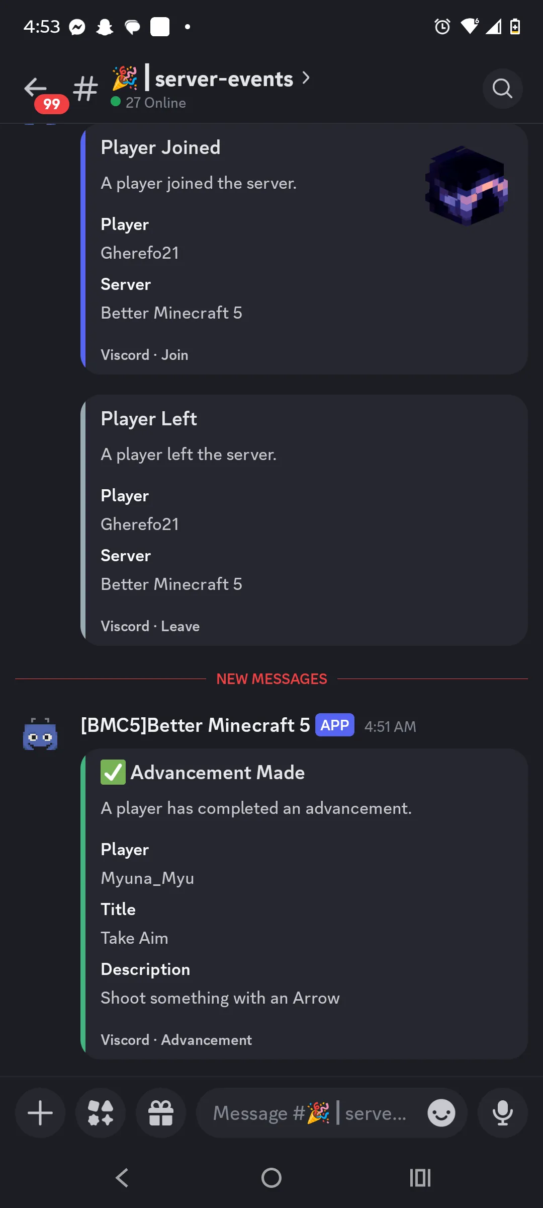 Viscord - Discord Multi-Server Integration, Моды, Minecraft
