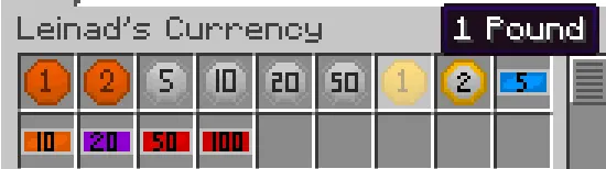 Leinad's Currency — скриншот 2 (Моды, Minecraft)
