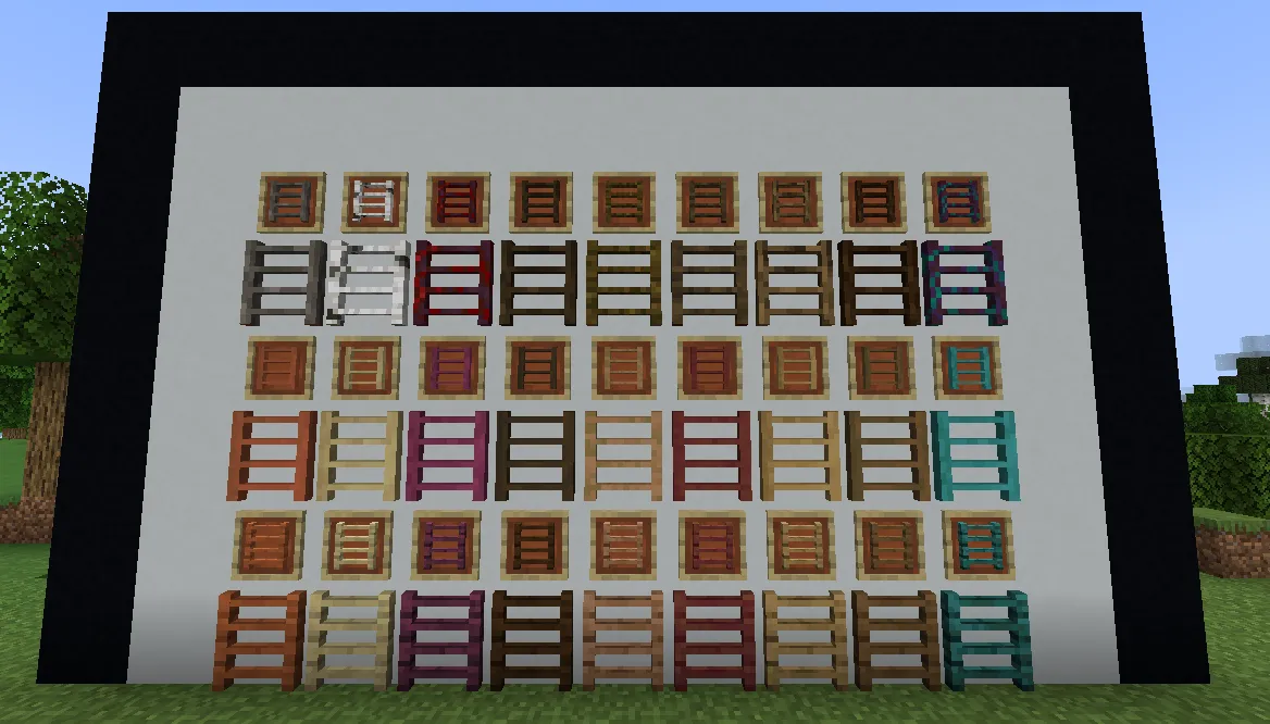 Pretty Ladders (Fabric) — скриншот 1 (Моды, Minecraft)