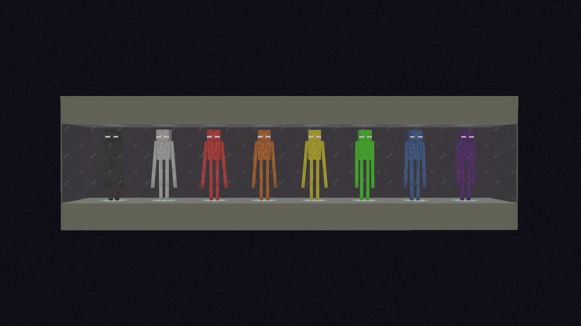 Colourful Endermen — скриншот 1 (Текстуры, Minecraft)