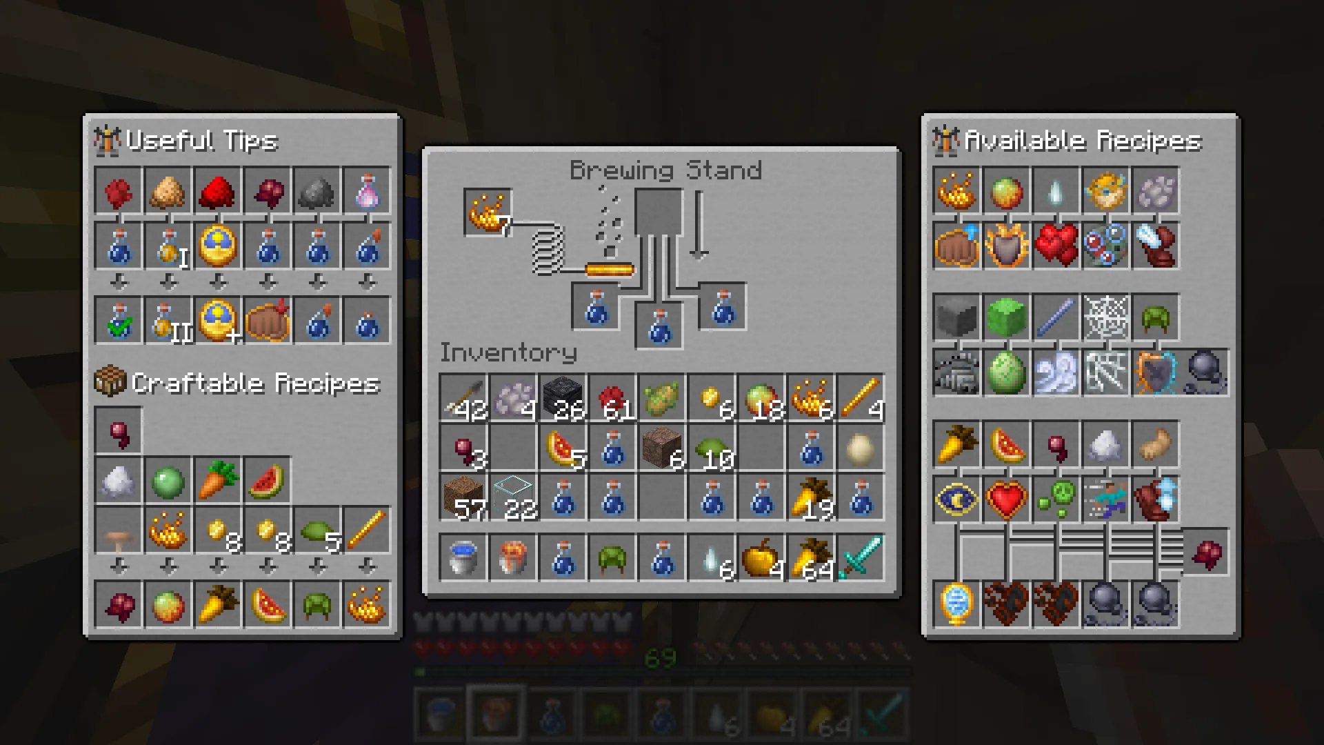 Potion Recipes: Pixels Reforged Edition!, Текстуры, Minecraft