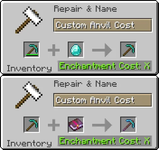 Anvil cost adjustment, Моды, Minecraft
