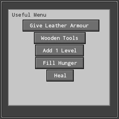Useful Menu, Моды, Minecraft