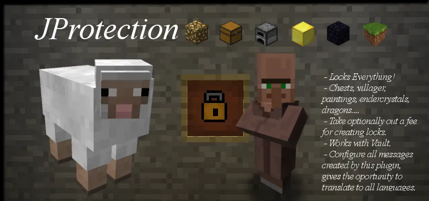 JProtection — скриншот 1 (Плагины, Minecraft)