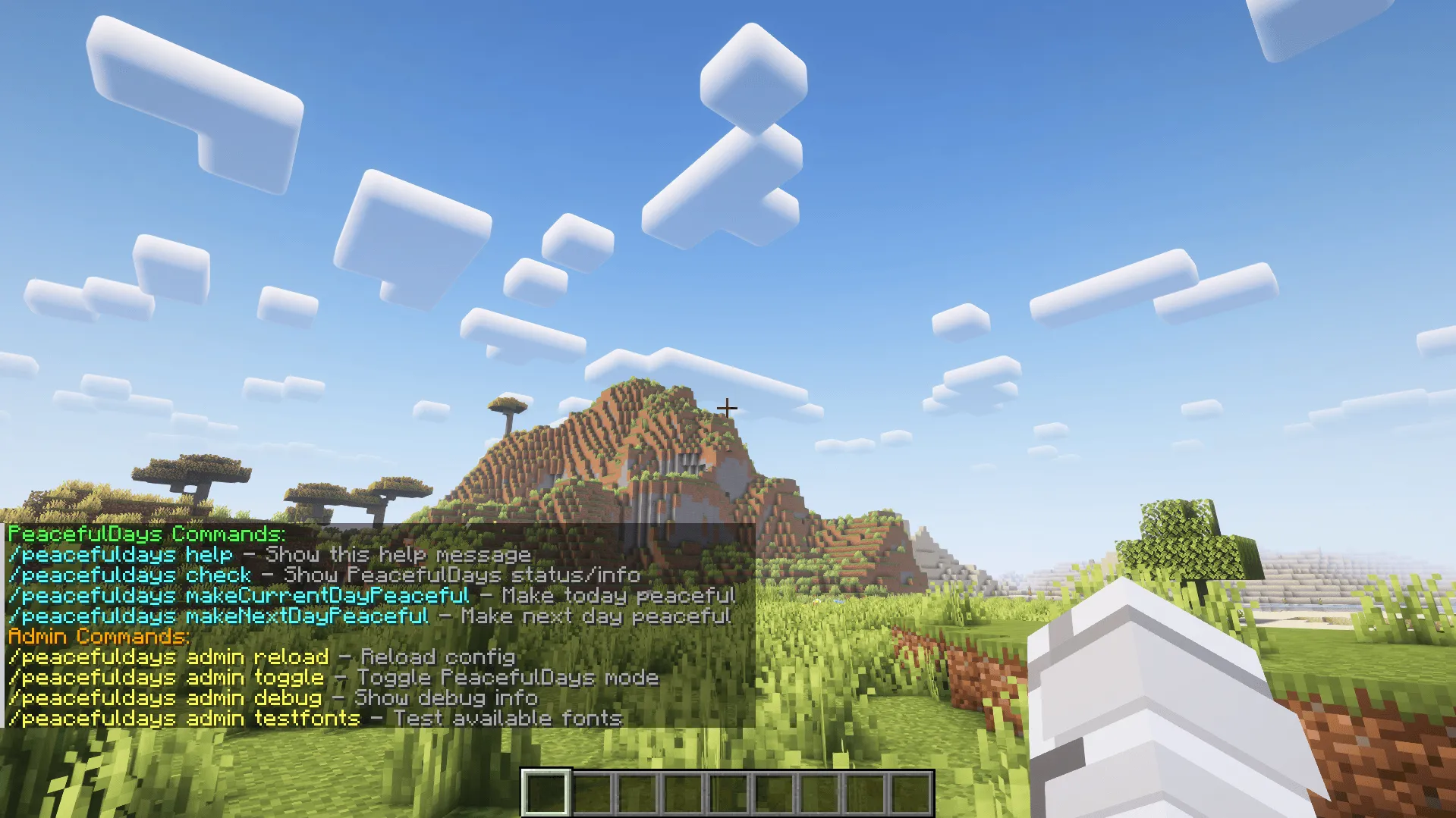 Peacefuldays, Моды, Minecraft