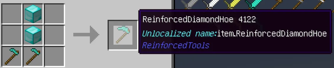 ReinforcedTools, Моды, Minecraft