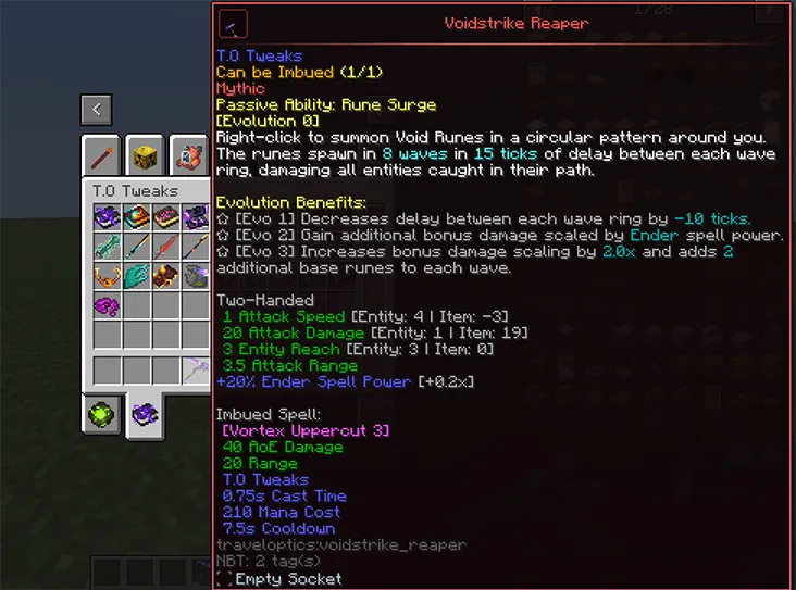 T.O Magic 'n Extras - Iron's Spells Addon, Моды, Minecraft