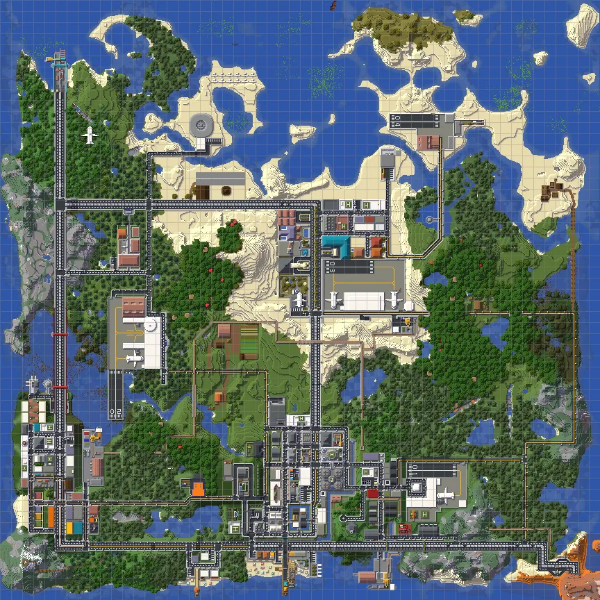 SOUTHWEST [California and Nevada], Карты, Minecraft