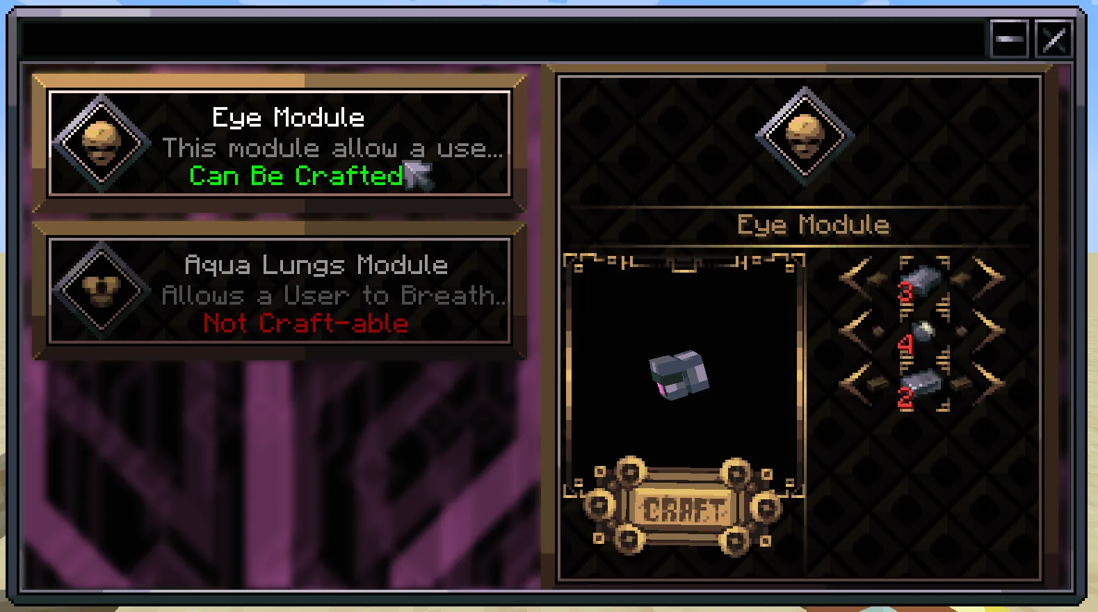 Astran, Моды, Minecraft