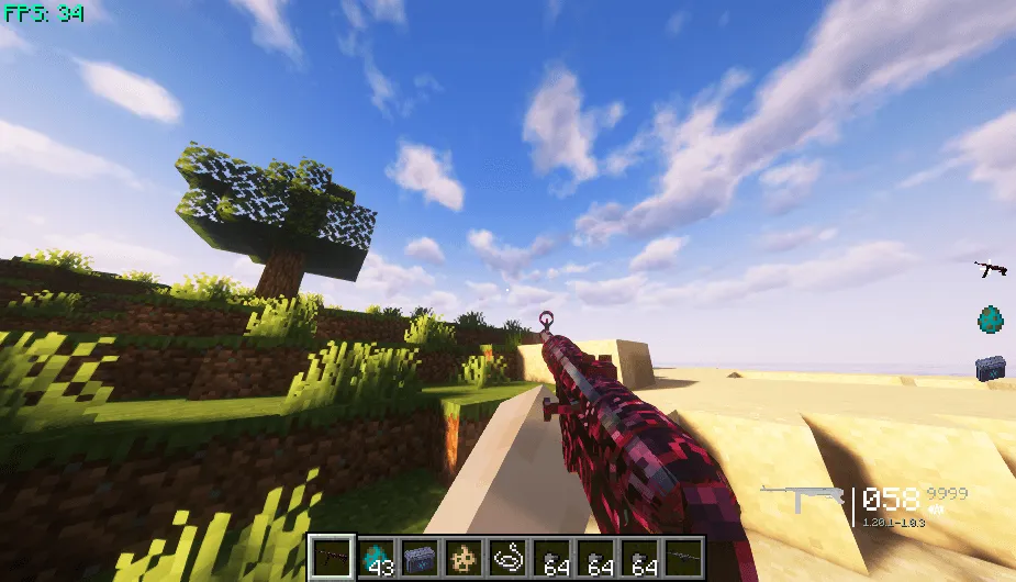 Cold War Hud ( + zombie point count), Моды, Minecraft