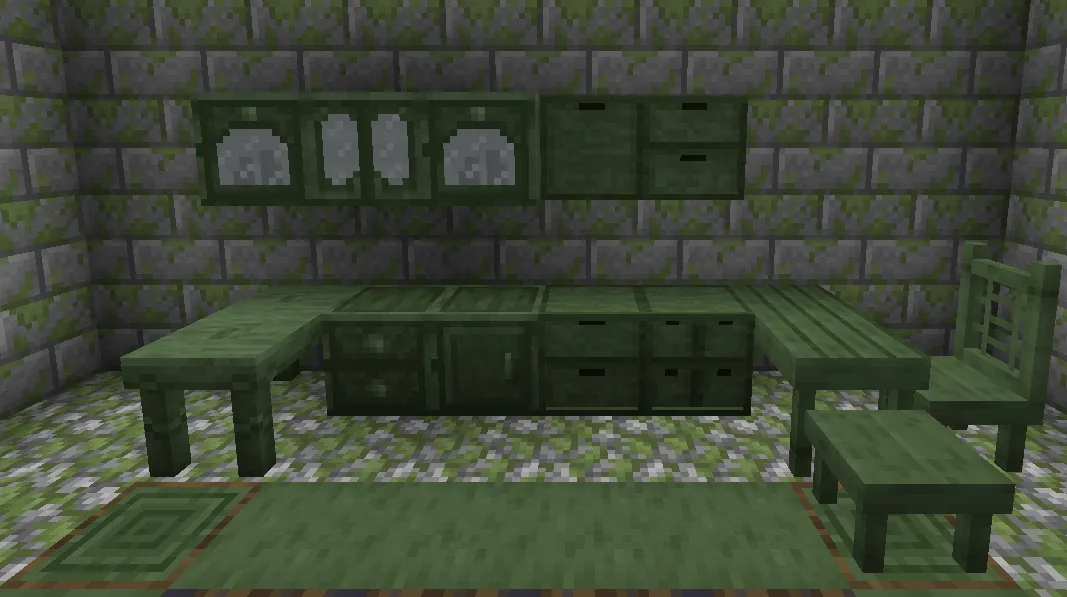 Mossy Green Mangrove, Текстуры, Minecraft