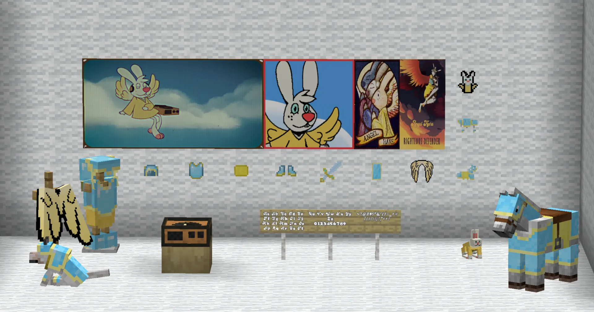 Angel Hare Textures, Текстуры, Minecraft