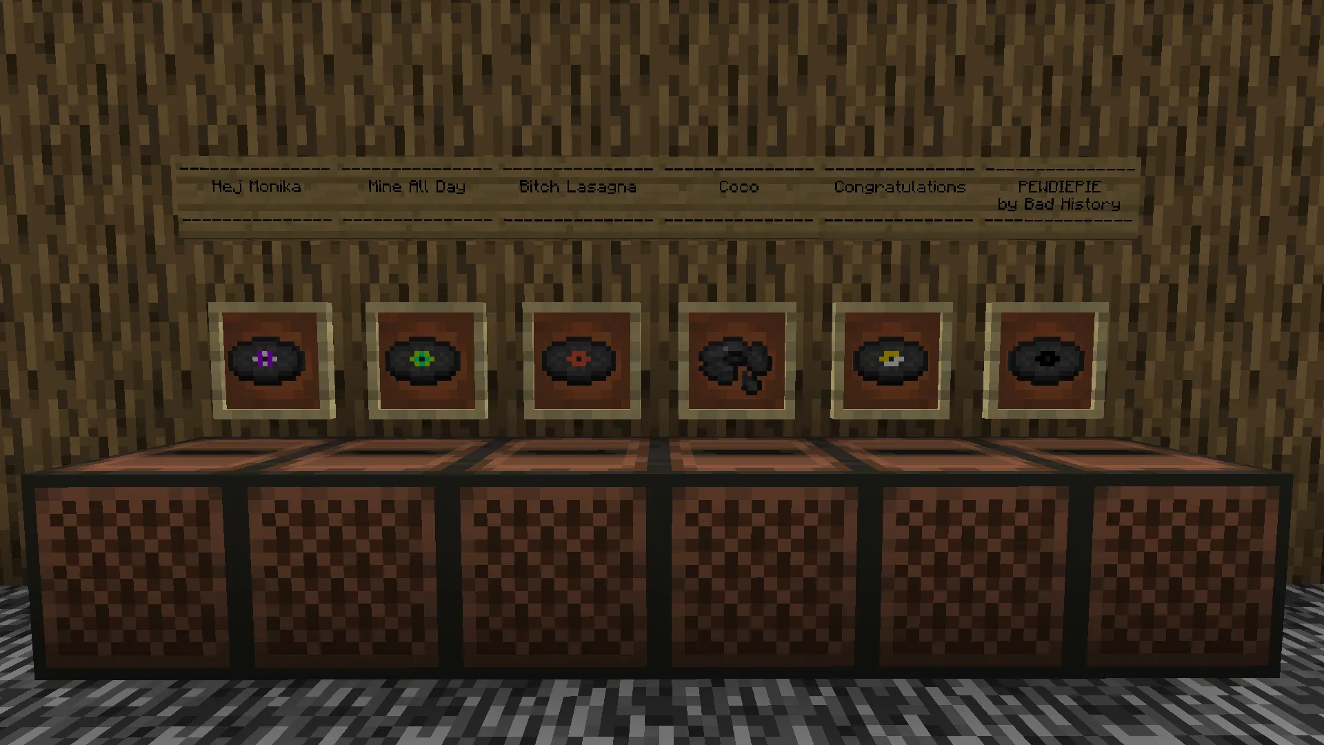 Pewdiepie Music Pack, Текстуры, Minecraft