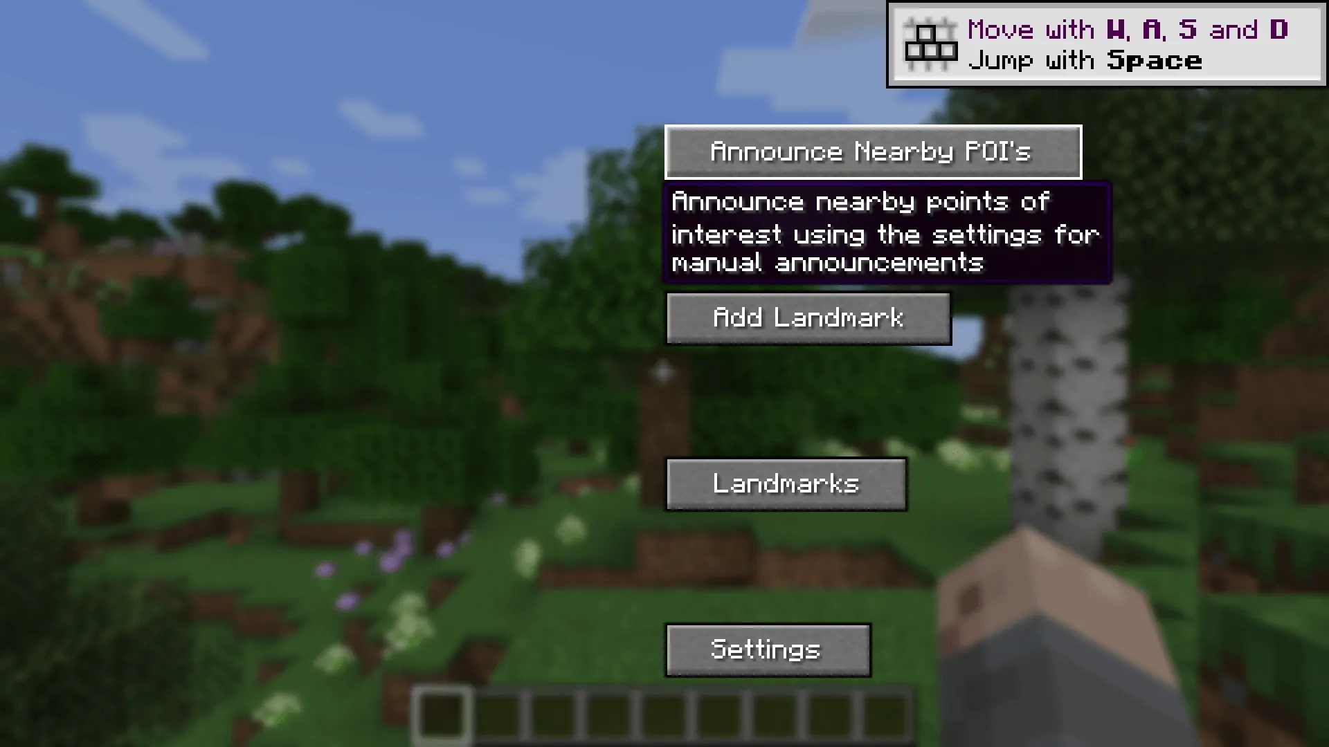 Audio Navigation, Моды, Minecraft