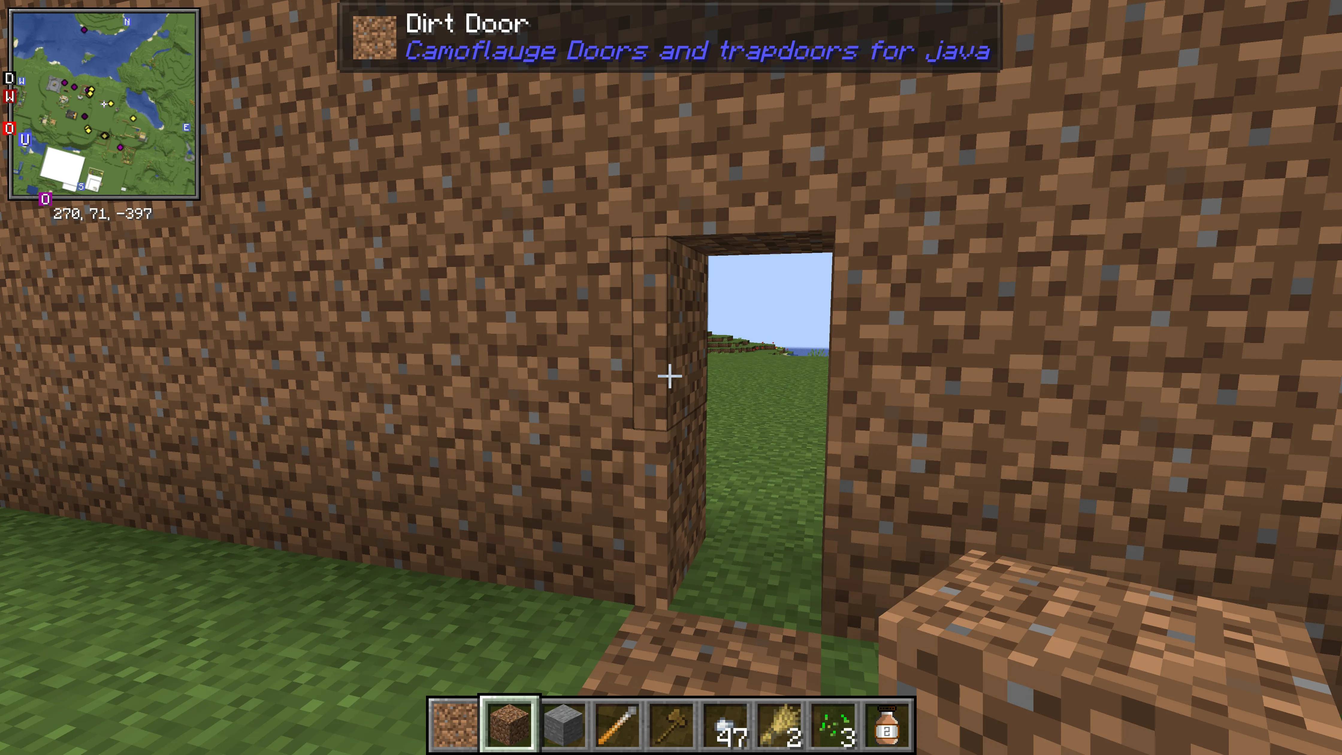Camouflage Doors and Trapdoor — скриншот 1 (Моды, Minecraft)