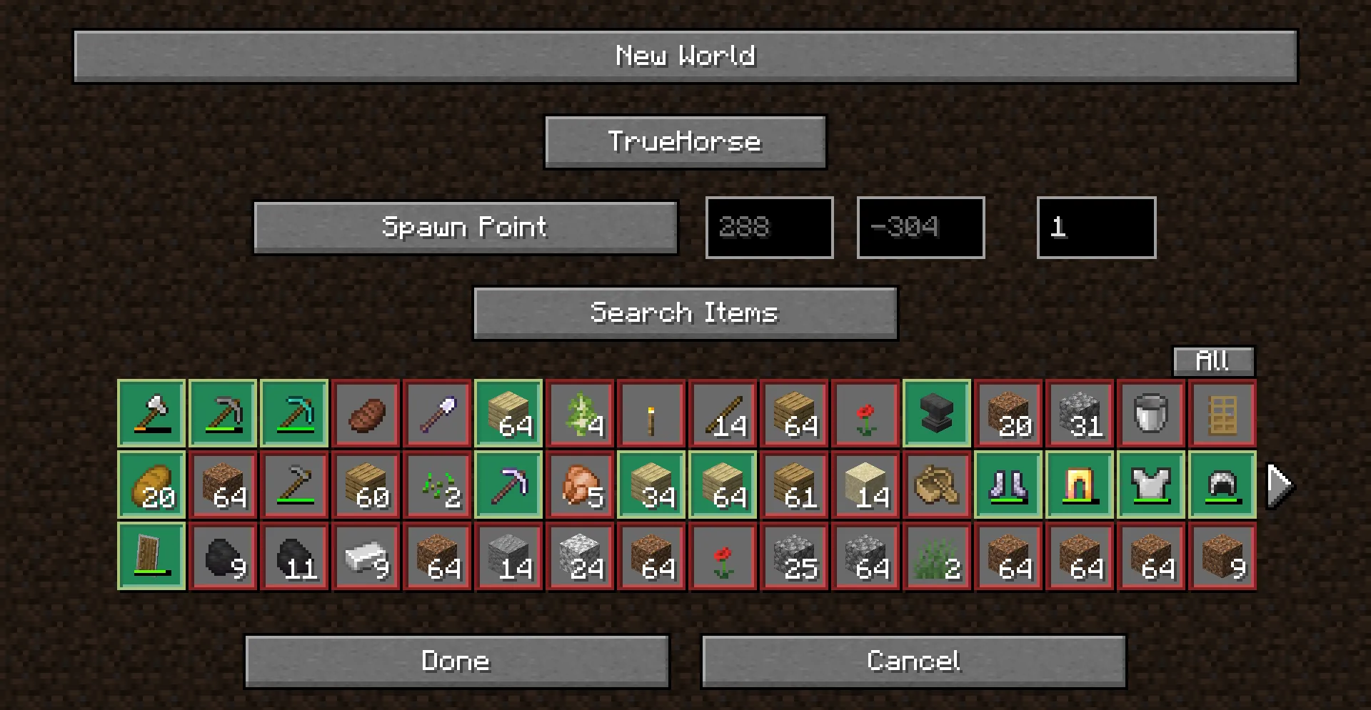 Your Items to New Worlds, Моды, Minecraft