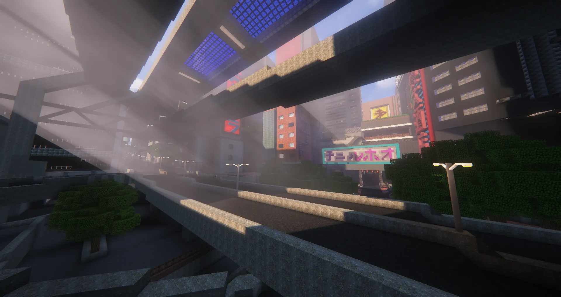 Cyberpunk City modded map — скриншот 4 (Карты, Minecraft)