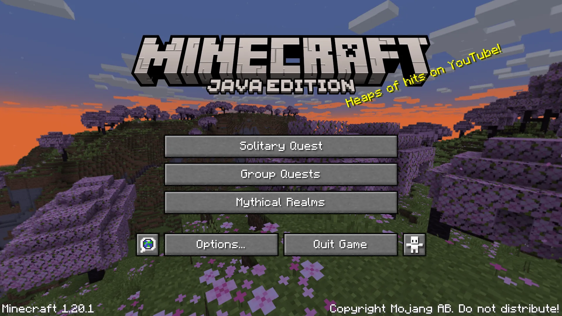 Menu Text Refresh (Fantasy) — скриншот 1 (Текстуры, Minecraft)