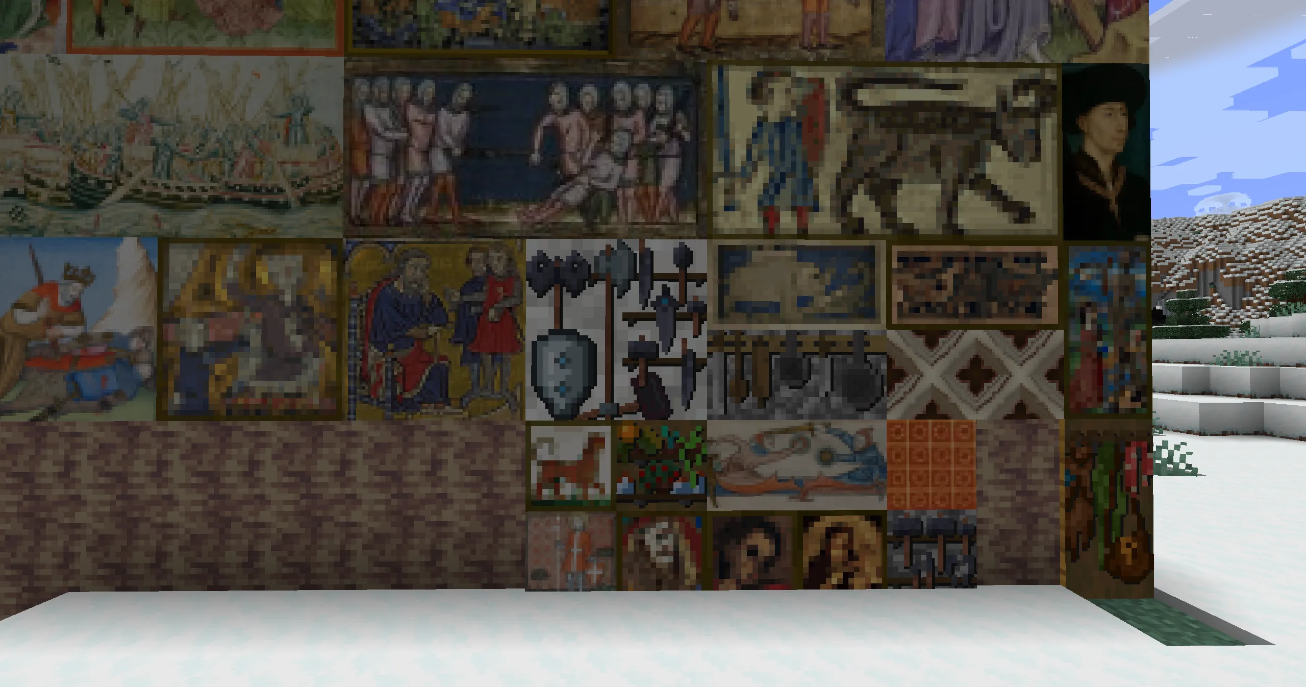 Authentic Medieval Artwork — скриншот 2 (Текстуры, Minecraft)
