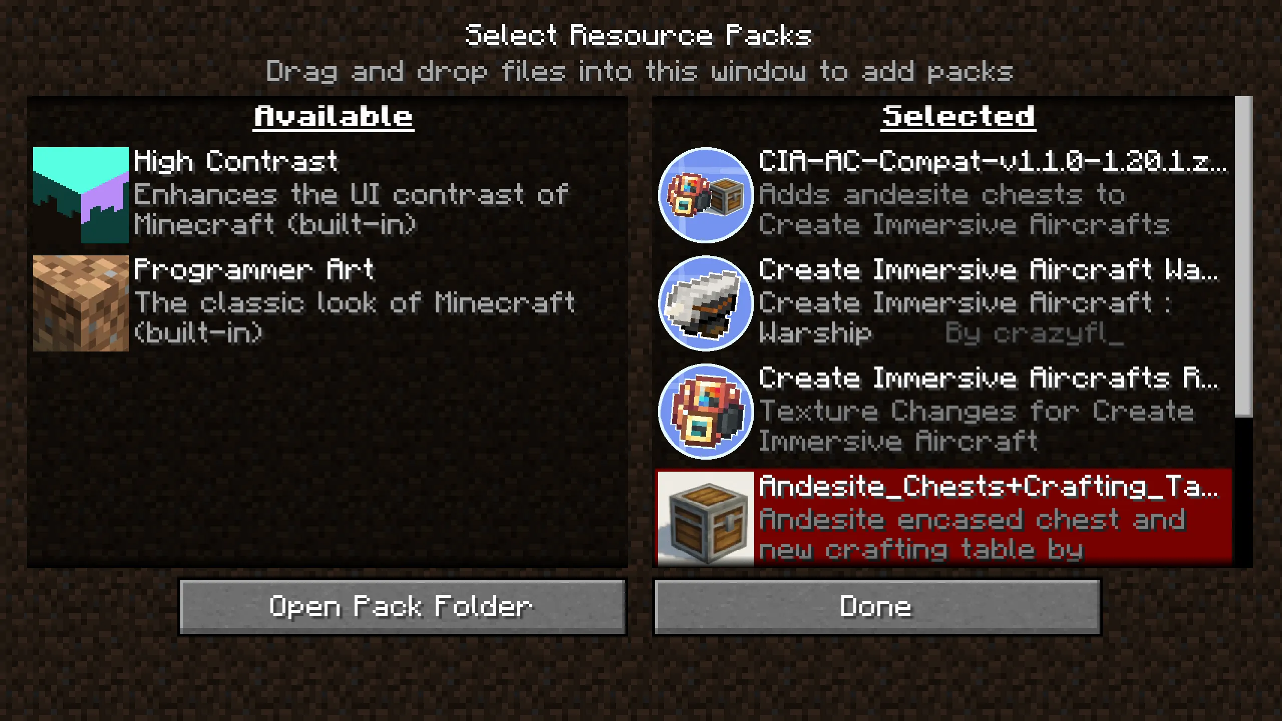 Create Immersive Aircrafts Andesite Chests Compat — скриншот 2 (Текстуры, Minecraft)