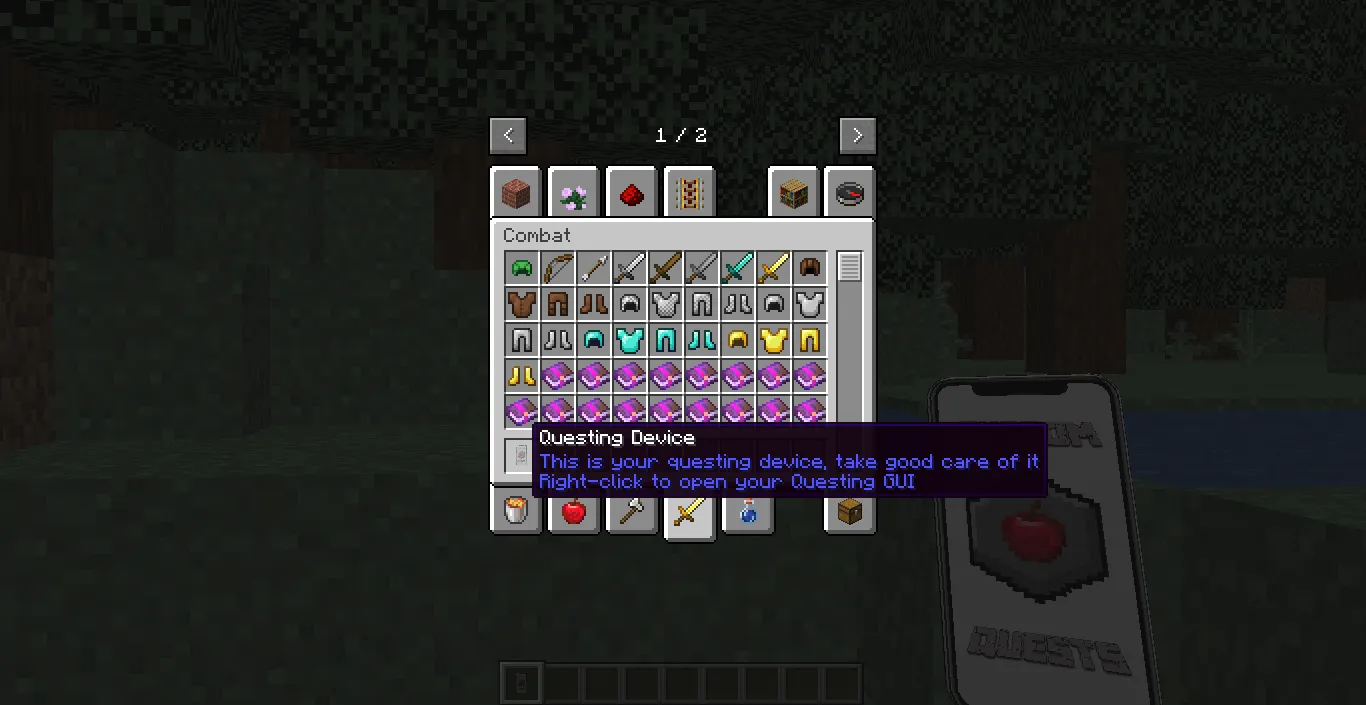 Custom Quests: Questing Book, Текстуры, Minecraft