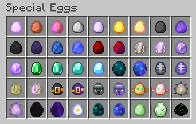 Special Eggs — скриншот 1 (Моды, Minecraft)