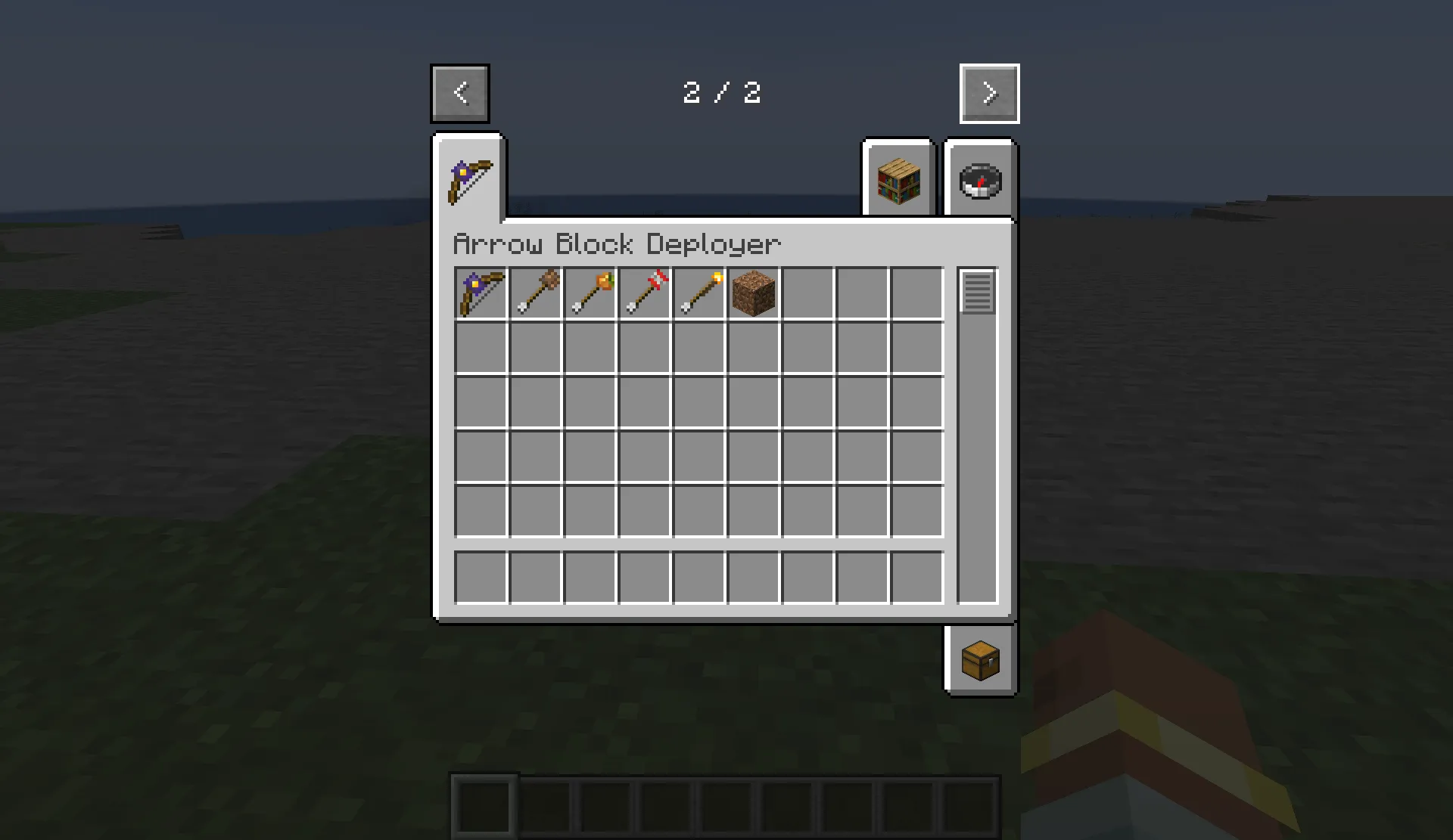 ArrowBlockDeployer, Моды, Minecraft