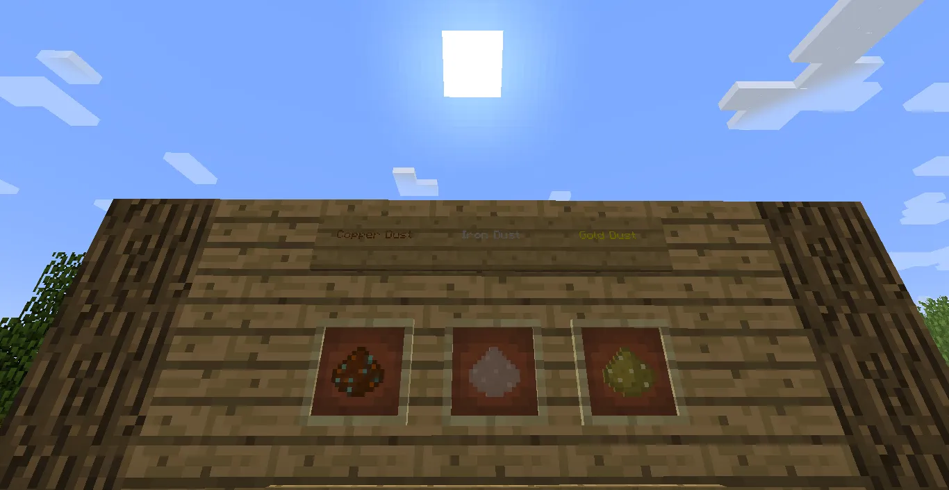 Ore dust, Текстуры, Minecraft