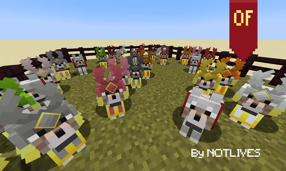 NOTLIVES's Samurai dog Armor V1 — скриншот 2 (Текстуры, Minecraft)