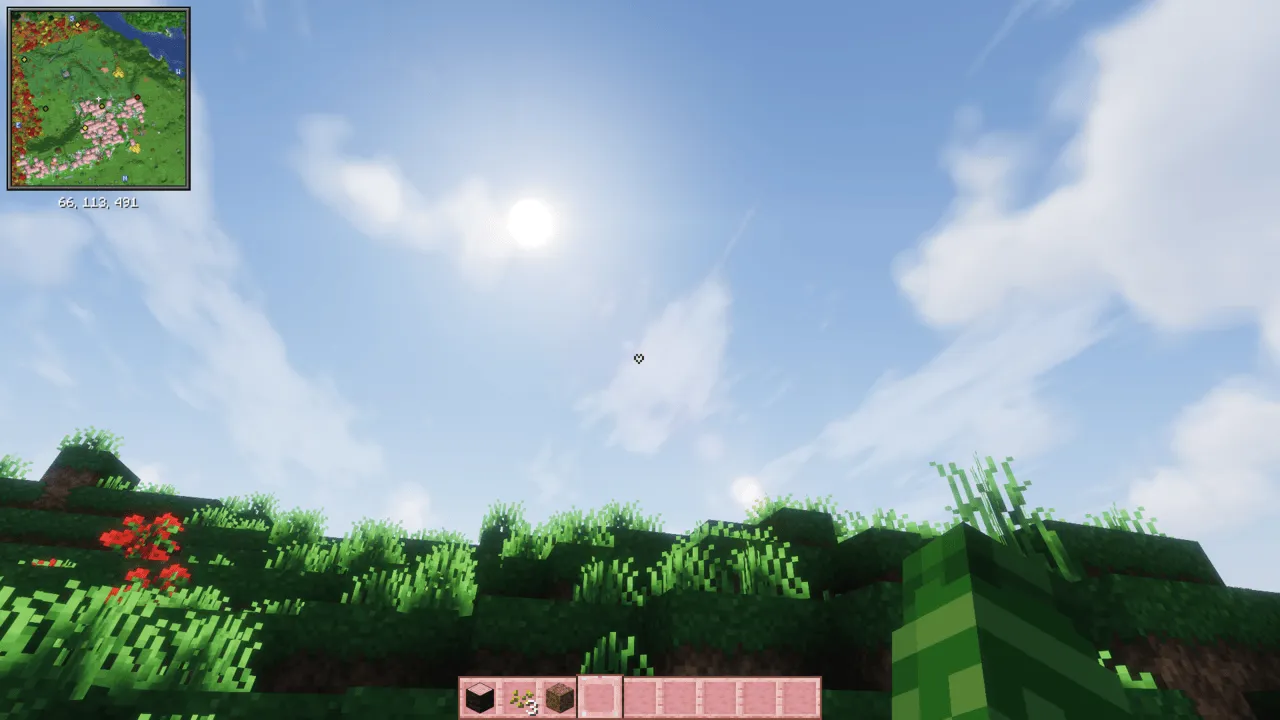 Comfy Heart Crosshair — скриншот 1 (Текстуры, Minecraft)