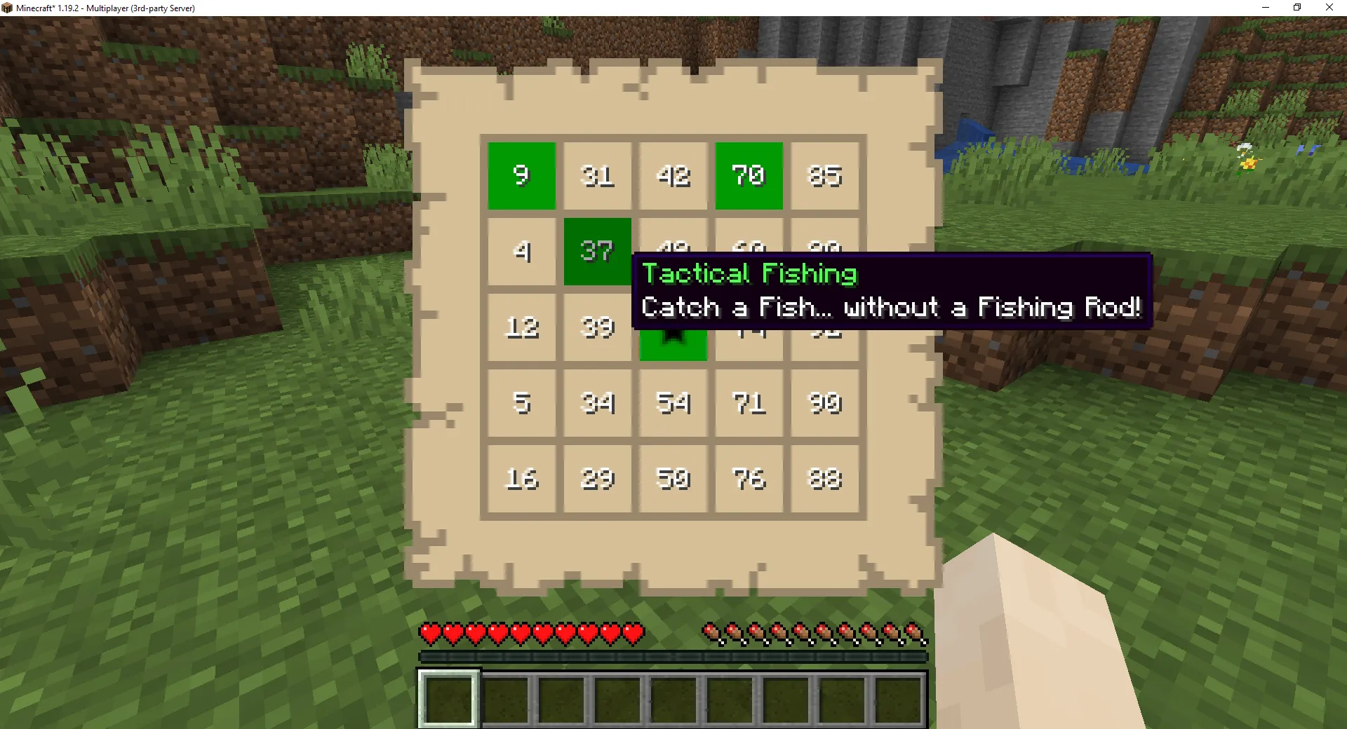 Advancement Bingo Game — скриншот 7 (Моды, Minecraft)