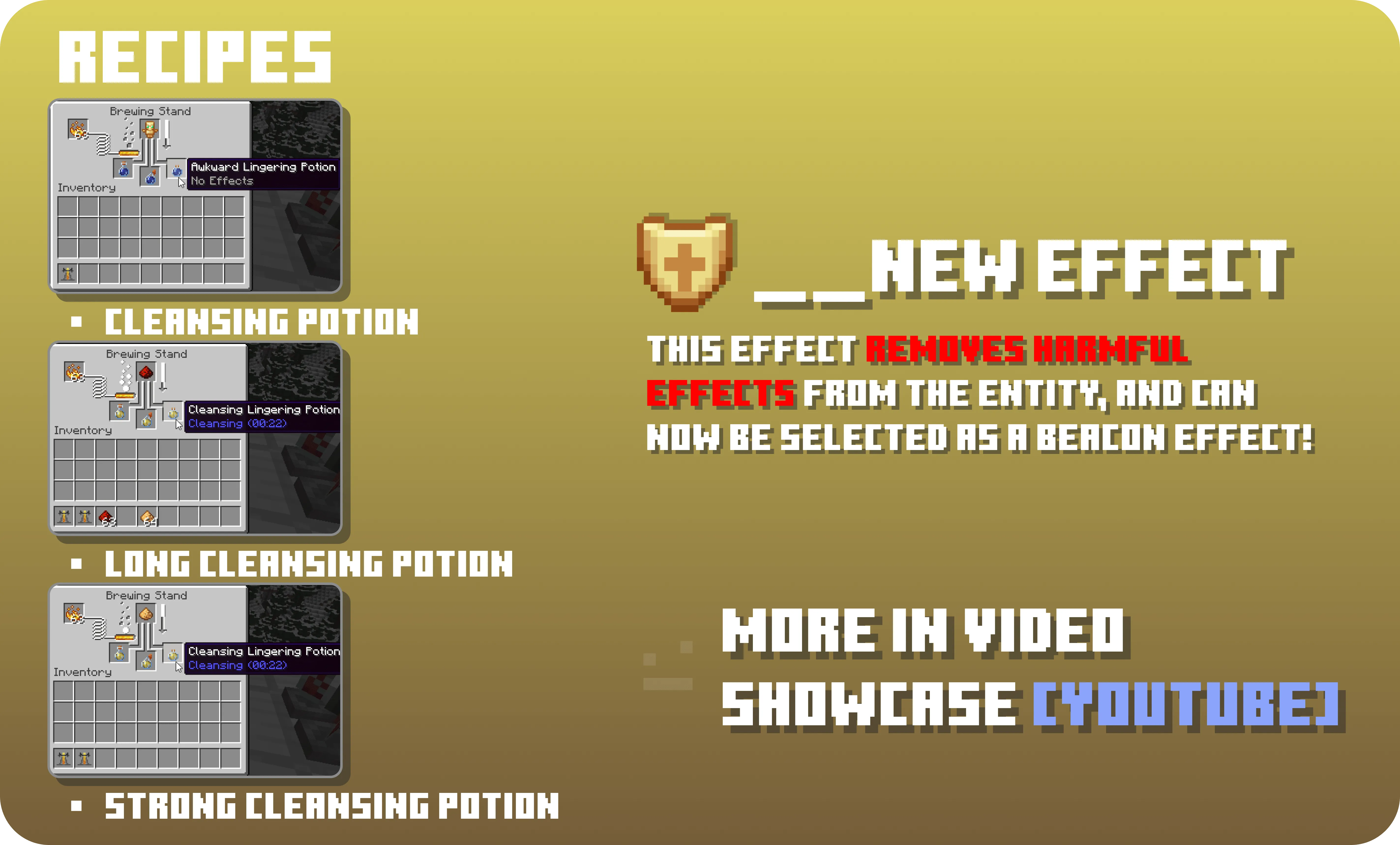 Cleansing Potion, Моды, Minecraft