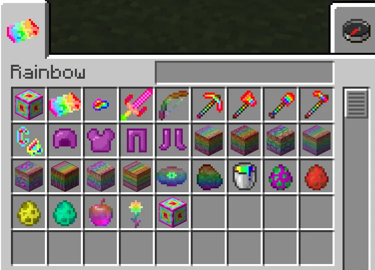 Rainbow Items, Моды, Minecraft