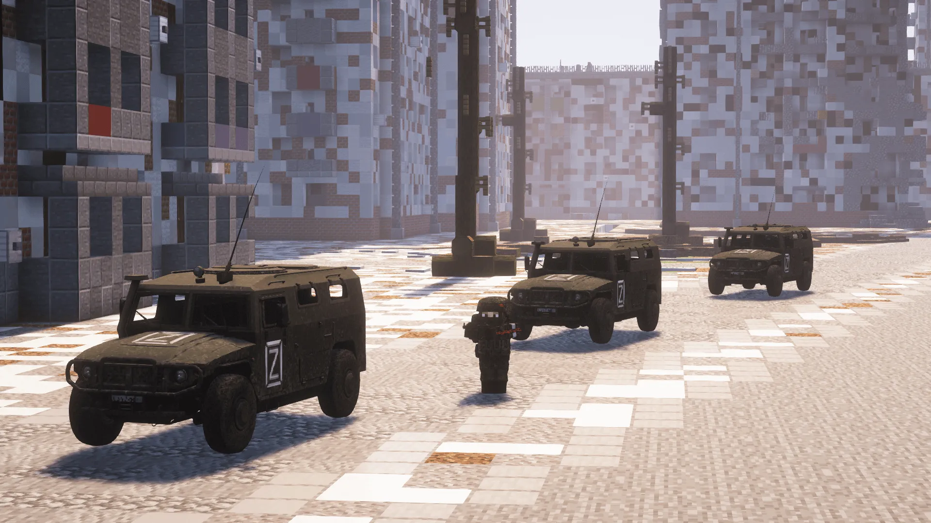 Russian Armed Forces [Immersive Vehicles/IV/MTS] Military Vehicles — скриншот 2 (Моды, Minecraft)