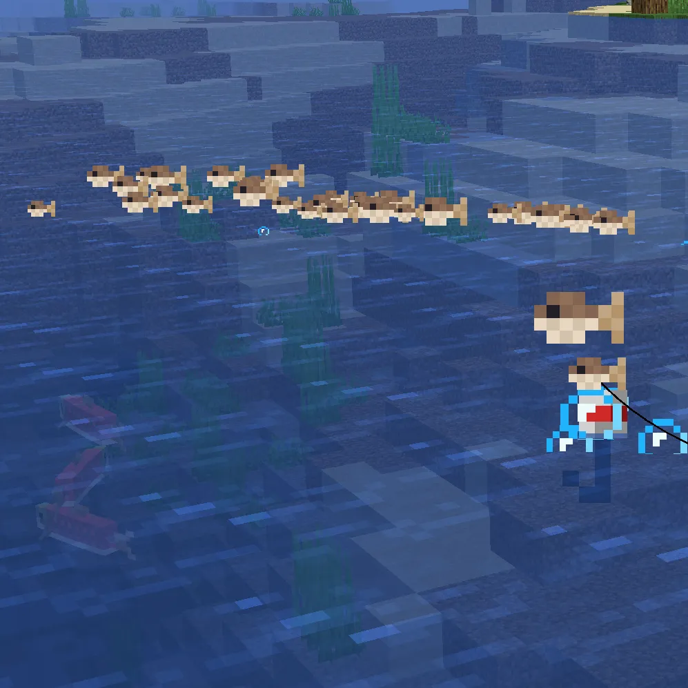 Better fishing particles — скриншот 1 (Текстуры, Minecraft)