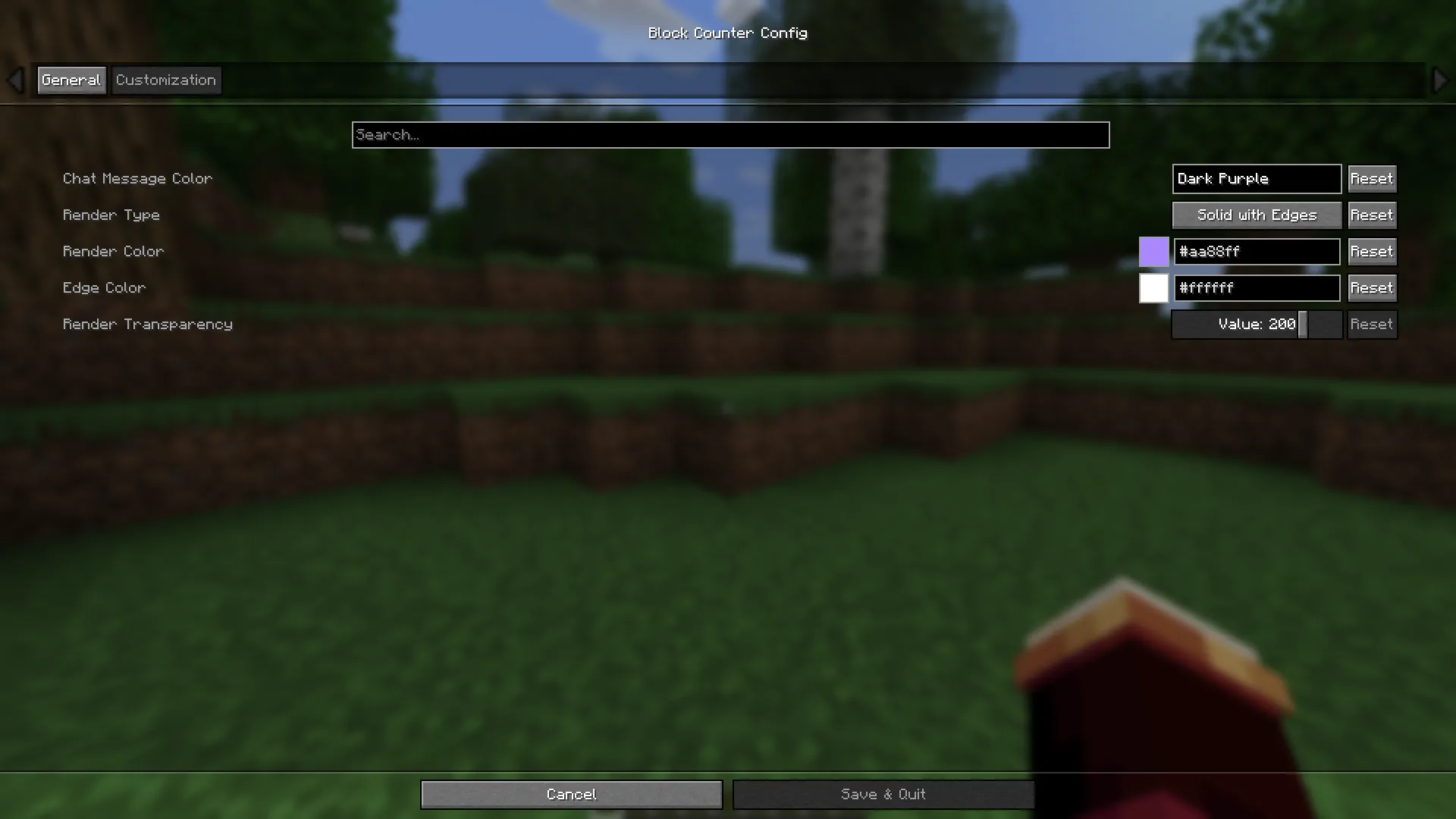 Block Counter, Моды, Minecraft