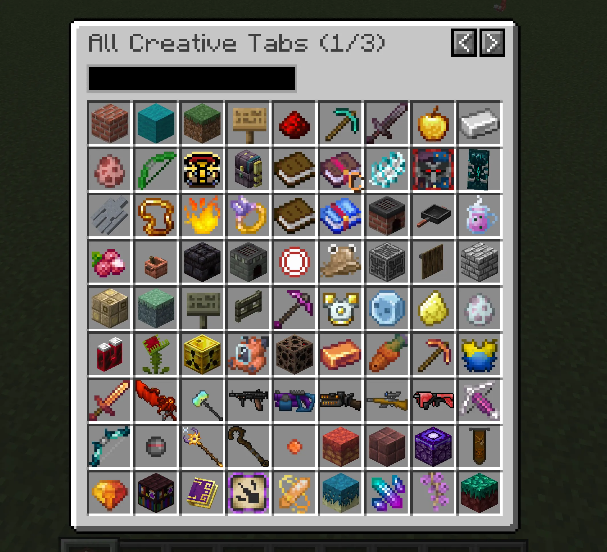 Better Creative Mode Tabs, Моды, Minecraft