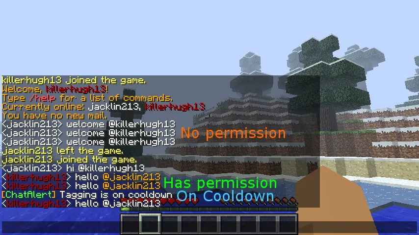 ChatAlert — скриншот 1 (Плагины, Minecraft)