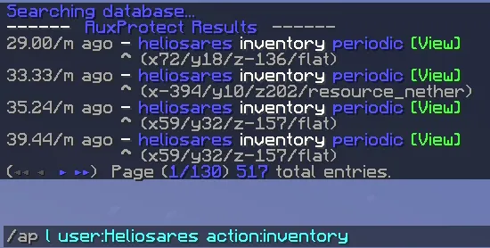 AuxProtect — скриншот 5 (Плагины, Minecraft)