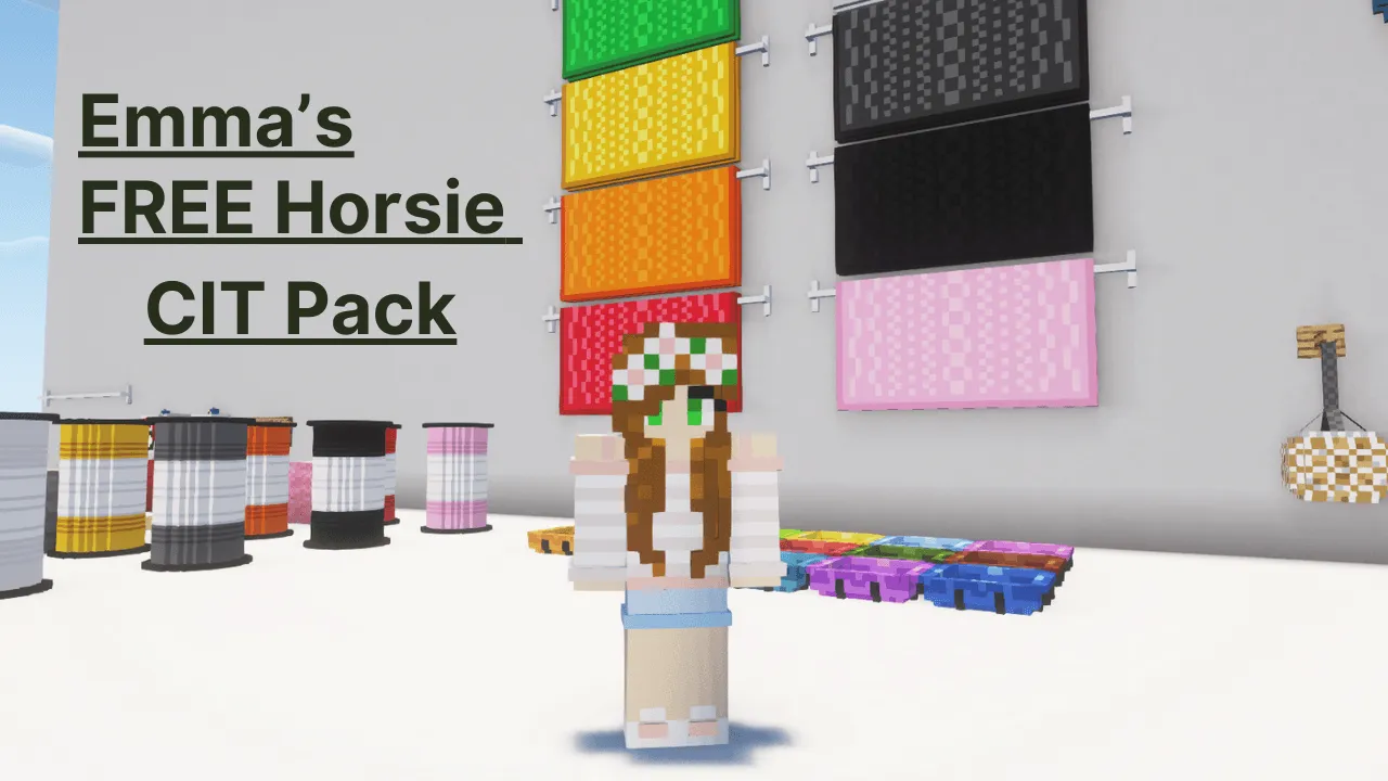 Emma's Free Horsie CIT Pack — скриншот 1 (Текстуры, Minecraft)